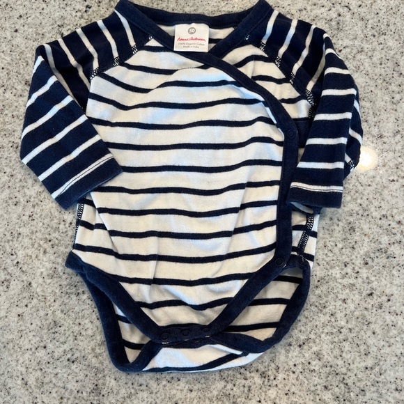 Hanna Andersson Striped Bodysuit 0-3 Months - Picture 1 of 4